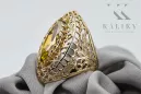 14K Yellow gold Yellow Peridot Ring Vintage vrc090y